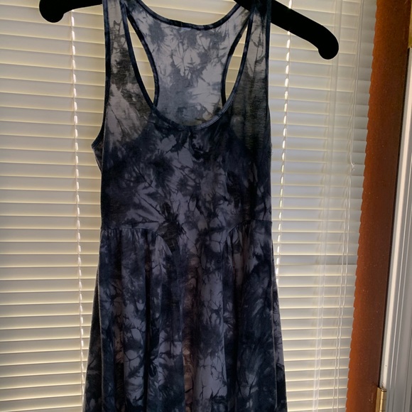 Ladies Casual Cotton Blend Tank Dress Gray Tones - Picture 2 of 6